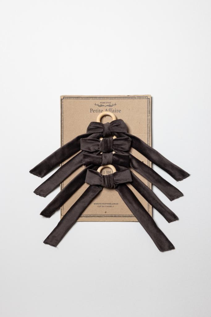 Servilletero Moño Velvet Café 